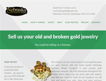 Tablet Screenshot of cornhuskergold.com